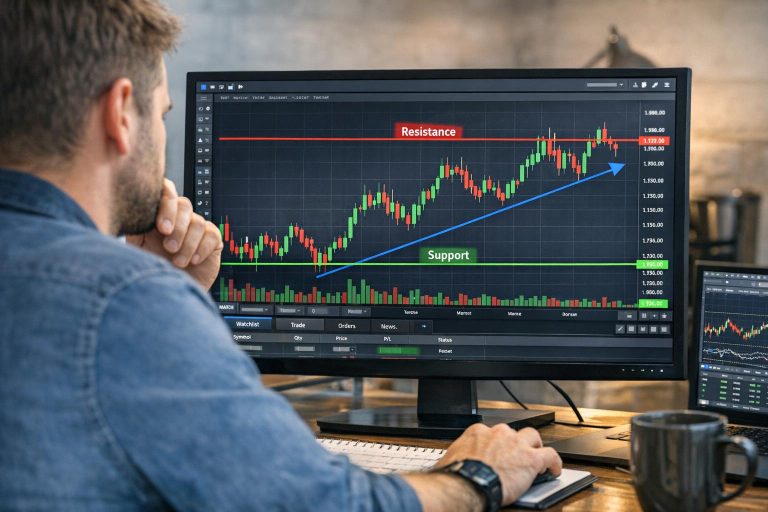 Using Trading Software to Track Support and Resistance Levels
